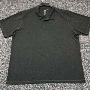 SpaceX Polo Shirt Men 4XL Gray Short Sleeve Collared New